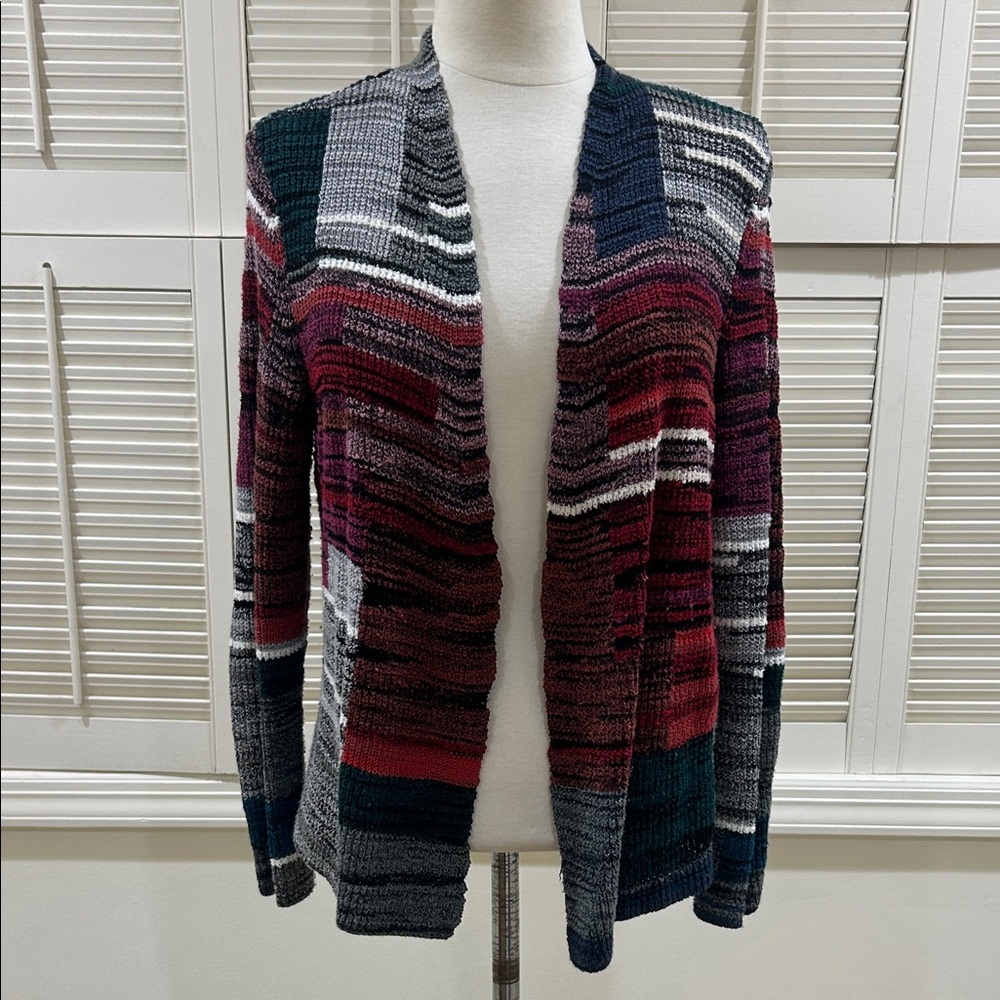 Vintage Nic + Zoe Multicolor Striped Women's Sweater